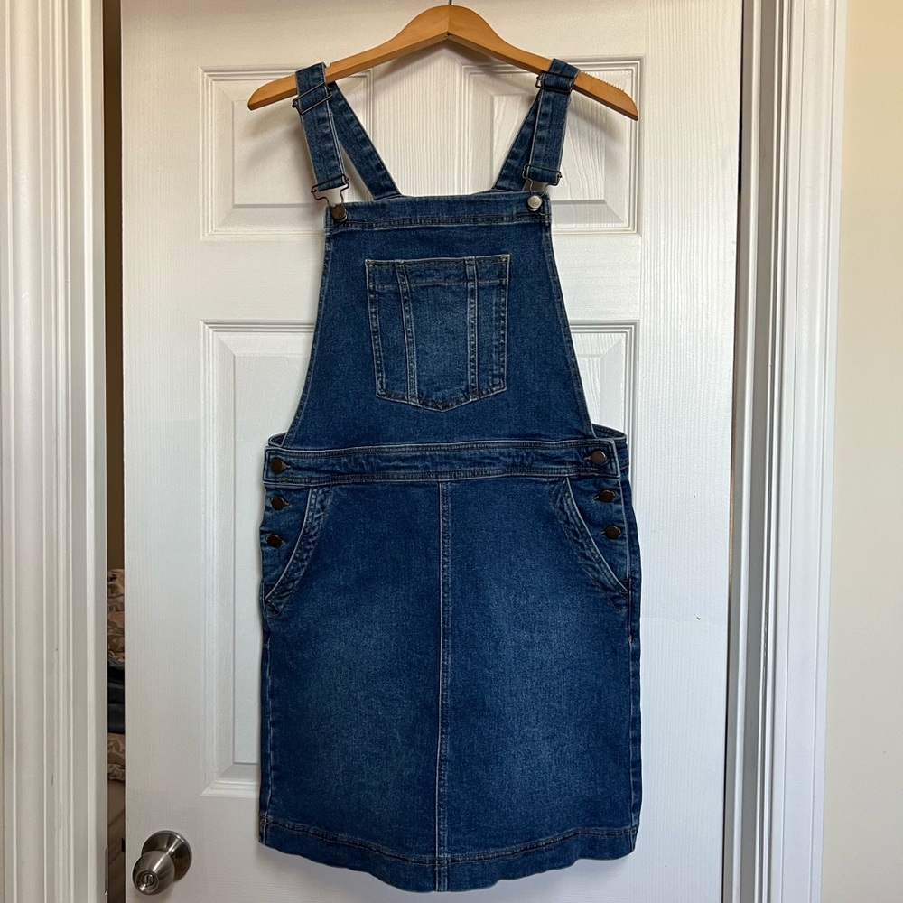 Denim Overall Dress Boden Size 12